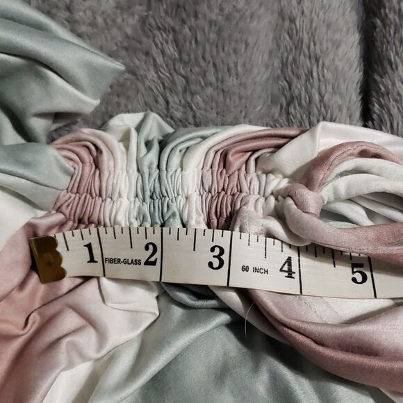 Cato Open Front; Mid-Weight; Ombre Striped; Tied Sleeve Cardigan. Size 26/28W - Picture 13 of 14